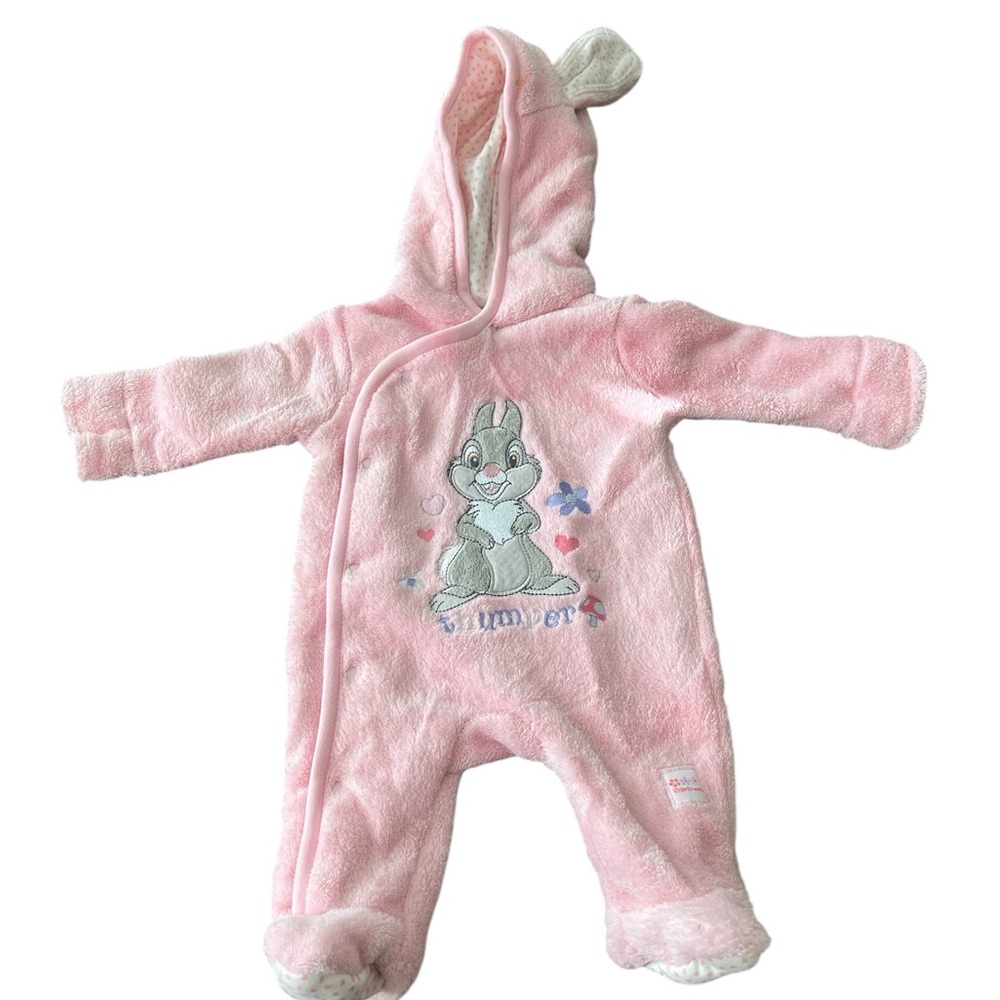 Disney Snap Button Thumper Plush Blanket Onesie Size Newborn